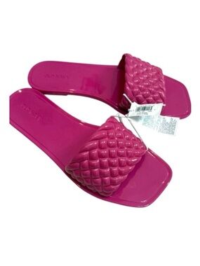 Old Navy 7 braided band jelly sandal flats slides pool shoes 2938